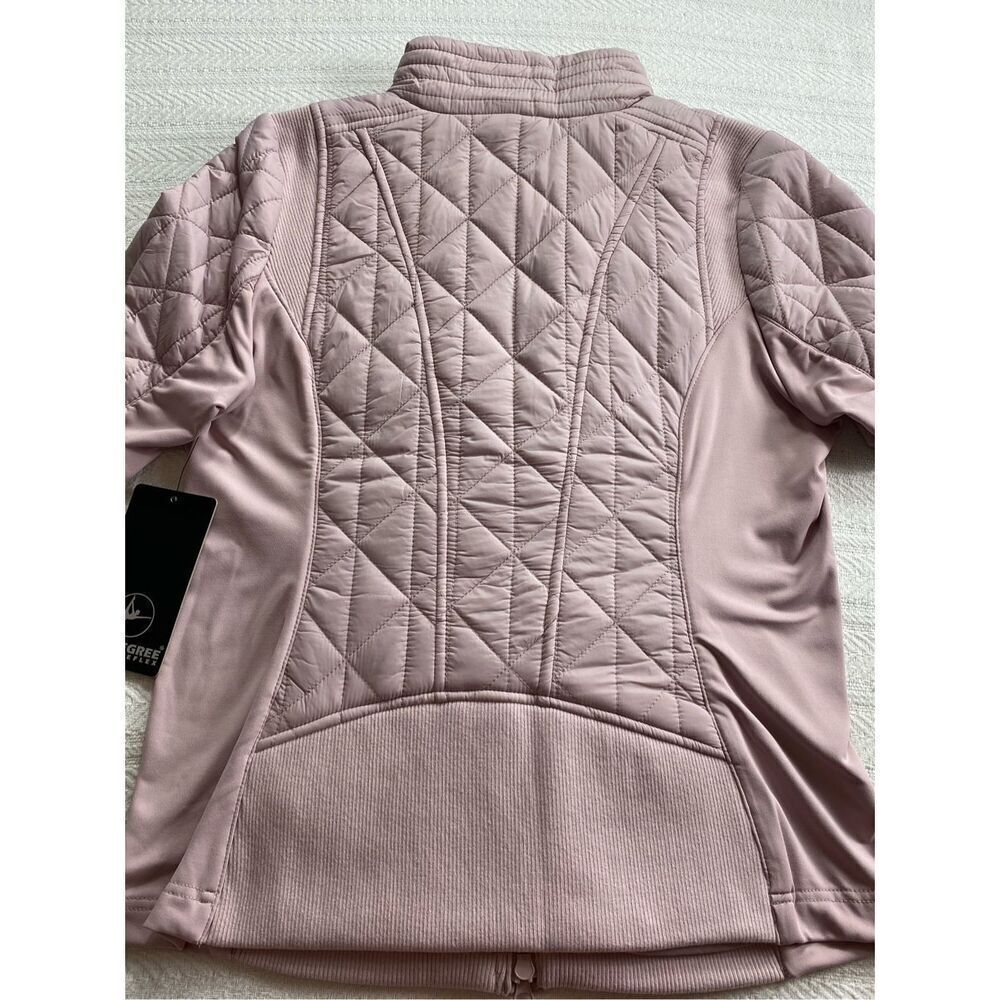 90 Degree By Reflex Medium Quilted Zip Front Jacket PEARLED ROSE - Picture 6 of 11